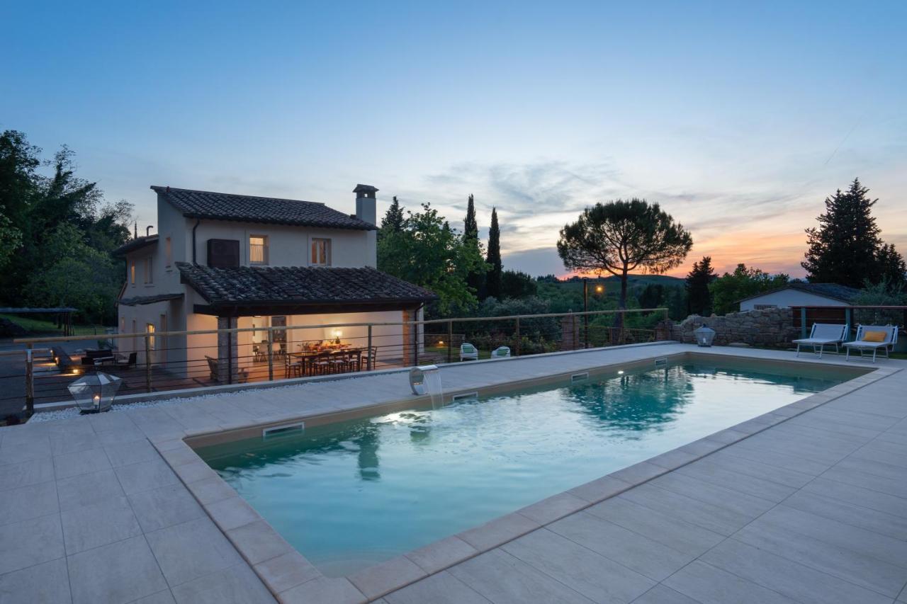 Villa Oliva - Pillo Holiday Villas Gambassi Terme Luaran gambar